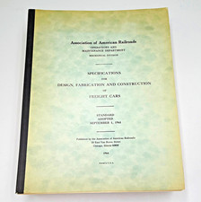 Vtg 1964 AAR Specifications Freight Cars Design Fabrication Manual Revised 1974 picture