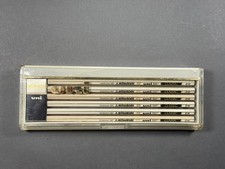 12 Japanese Vintage Pencil Mitsubishi Uni Classic 2H JIS SPECIAL EDITION Box picture