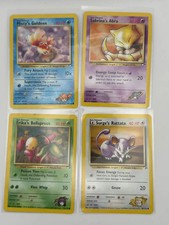 4 Common Gym Challenge Set Pokemon Cards LP/LP+ picture