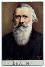 c1910's Johs Brahms Studio Portrait Oilette Tuck's Unposted Antique Postcard picture