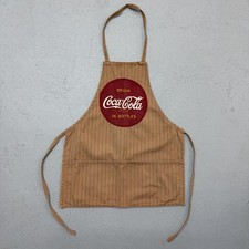 Vintage Coca Cola Apron Pinstripe Work Wear 50s 60s Patch Union Made USA Promo picture