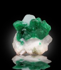 51 Gram. Very Beautiful Terminated Natural Green Emerald Crystal On Matrix. picture