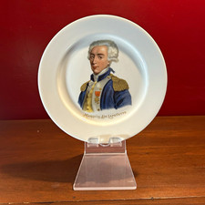 US Bicentennial Vintage Plate — Marquis de Lafayette — 1970s — 6.25” picture