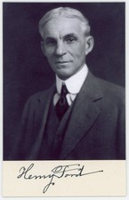 Henry Ford ~ Signed Authentic Vintage Authentic Signature ~ JSA LOA picture