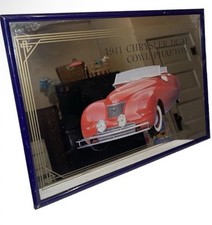 Vintage 1941 Chrysler Dual Cowl Phaeton Framed Mirror Wall Art 15