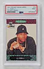 1991 ProSet MusiCards YO MTV Raps #50 L.L. Cool J PSA GRADED MINT 