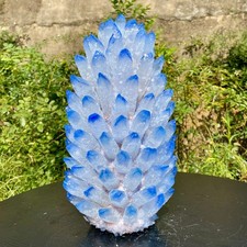 18.2LB  New Find blue Phantom Crystal Quartz Cluster Mineral Specimen Healing picture
