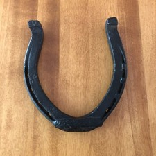 Horseshoe Black Cast Iron Large Western Decor Equestrian 7 1/2