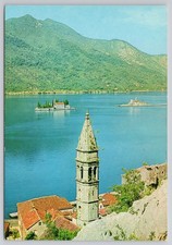 Vintage Postcard Perast Bay Of Kotor Montenegro Belfry Islands Glas Smederevo picture