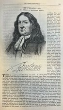 1876 Philadelphia William Penn Old Swedes' Church Christ Church Ben Franklin picture