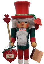 Vintage Holzkunst Christian Ulbricht Nutcracker Hearts 14.75