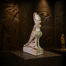 Authentic Ancient Egyptian Horus Falcon Statue Rare Deity Artifact BC Figurine picture