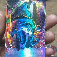 Fleer 1995 Marvel Flair Devourers Insert Venom Spider-Man Card #8 Devourer picture