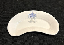 ANTIQUE Phi Delta Theta fraternity West End China bone dish / plate w/ crest OLD picture