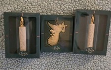 LENOX--TRUMPET ANGEL Beautiful, Porcelain Christmas Ornament And Candlesticks picture