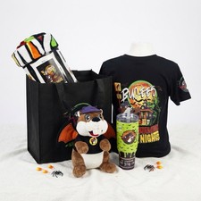 BUC-EE’S HALLOWEEN GIFT SET, 40oz Tumbler, Tshirt, Blanket, Vampire Plushie, Bag picture