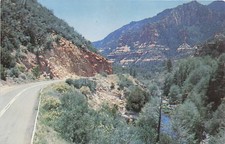 Postcard AZ: Highway Through Oak Creek Canyon, Northern Arizona picture