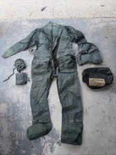 Vintage 1965 USAF CWU-16/P Flying Anti-Exposure Survival Suit w/ Hood & Bags picture
