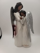 St. Nicholas Square MOM Angel with Silver Metal Wings African American picture