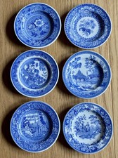 6 Different Spode Blue Room Collection Georgian Series 3 1/8