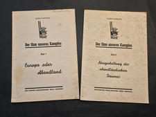 RARE SET WW2 German Third Reich Era Books We and The World Vol 1 and 2 picture