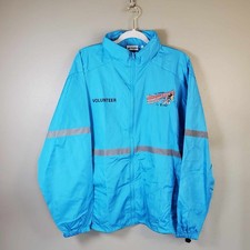 Disney Parks Authentic 2015 Marathon Volunteer Rain Jacket L Adult picture