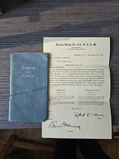 Tyrian Lodge No. 618 F. & A. M. 1914 Brooklyn, NY Tyrian Temple  Robert Hower picture