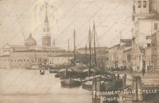 1913 GIUDECCA Fondamenta delle Zitelle Venice Animated Photo Postcard picture