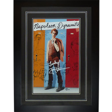 Jon Heder Autographed Napoleon Dynamite Deluxe Framed 11x17 Movie Poster w/ Insc picture