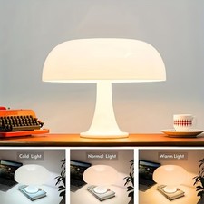 Vintage Orange Mushroom Lamp Mid Century Modern Retro Minimalist Table Lamp picture