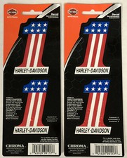 Harley-Davidson Number 1 Red White Blue 2 sheets of Stickers Decals NEW picture