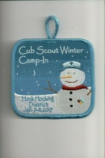 2017 Hock Hocking District Cub Scout Winter Camp-In patch picture