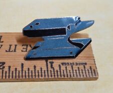 Vintage Napco Enameled Anvil Tie Tack Lapel Pin Blacksmith Metal Worker Farrier picture
