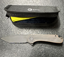 CIVIVI Elementum Pocketknife Copper Handle Plain Edge Tanto Liner Lock picture