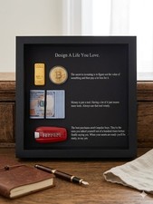 Motivational Wall Art Frame  “Design A Life You Love” Shadow Box picture