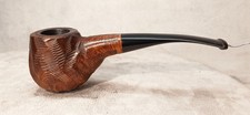 RARE BP JUM Rusticated Hawkbill/Underslung Apple Tobacco Pipe /Custom-Bilt  picture