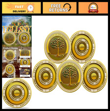5 Pack Inspirational Christian Challenge Coins - Galatians 5:22-23 Prayer Tokens picture