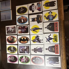 1989 Topps Batman Movie Series 2 Trading Card 22 Stickers (5)Full Sets MN/M picture