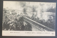 Mint France Real Picture Postcard Zeppelin beaten down March 1917 picture