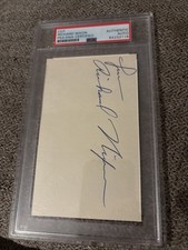 Richard Nixon Autographed Cut PSA Certified picture