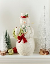 2025 Snowman with Wreath Figurine picture