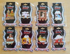 Disney DSF DSSH Winnie the Pooh Ice Cream Train 8 Pin Set LE400 Eeyore Piglet picture
