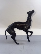 Vintage Hand Cast Bronze Italian Greyhound Dog Art Animal Sculpture Estate Find picture