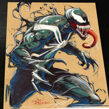 Venom Art Print Signed 8.5x11 | Art by Keyeske picture