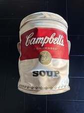 RARE Vintage 1970s Campbells Soup Can Barrel Cooler Bag Insulated Pop Art VTG picture