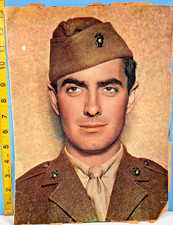Vintage Large photo ofTyrone Power American Actor in uniform picture