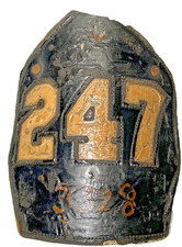 FDNY Cairns & Brother Firefighter Helmet Shield Engine 247 Sheepshead Brooklyn picture