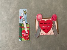 VINTAGE  VALENTINES CARDS ( 2 RARE CARDS ) picture