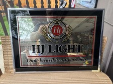 BRAND NEW Vintage 1987 HJ Light Herman Joseph’s by Coors Beer Mirror Sign picture