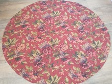 Vintage Victorian Chic Romantic Floral Oval Grandma Core Tablecloth 61